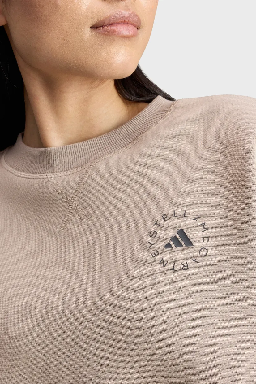 Женский бежевый свитшот adidas by Stella McCartney Loose 5