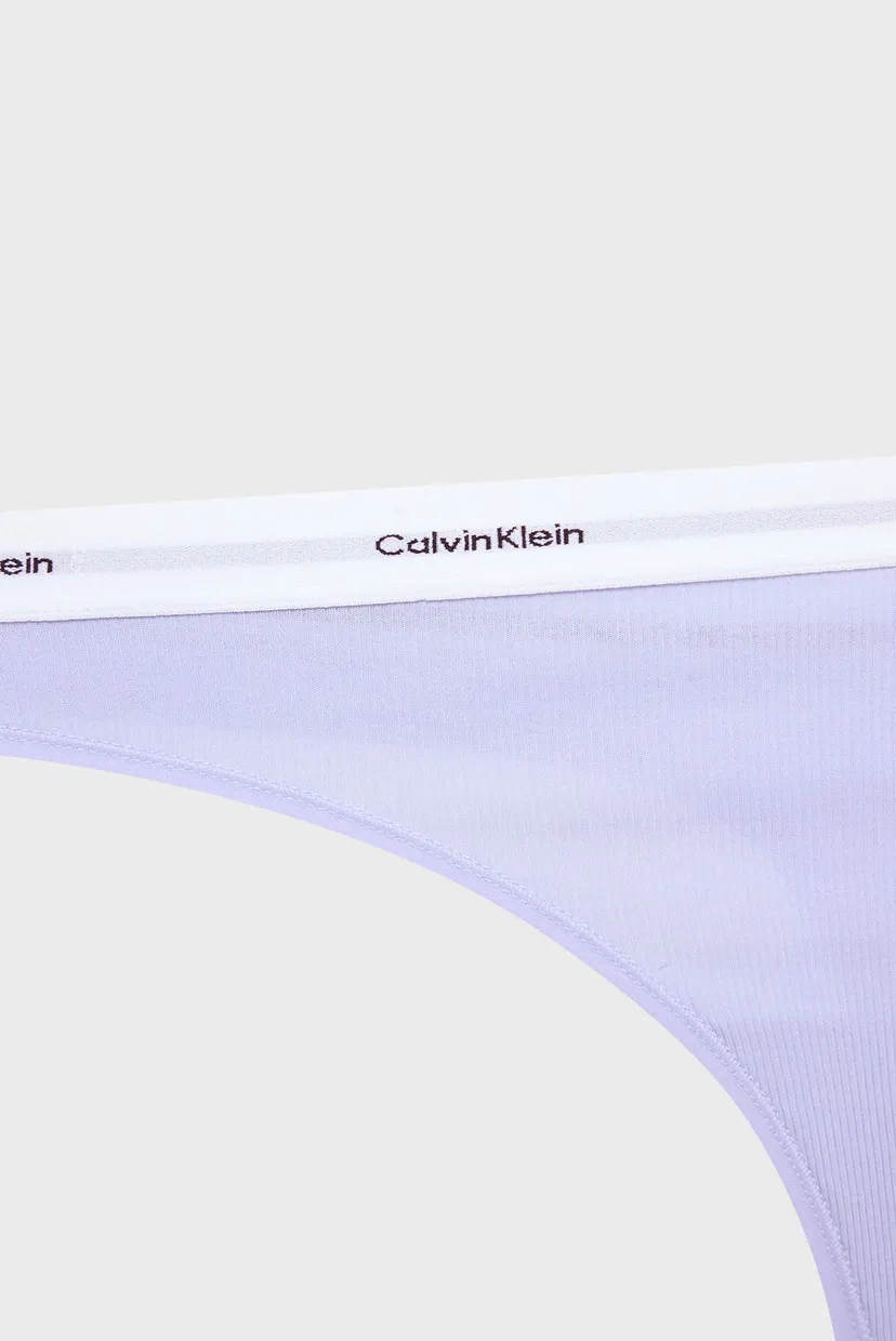 Женские голубые трусики THONG 5