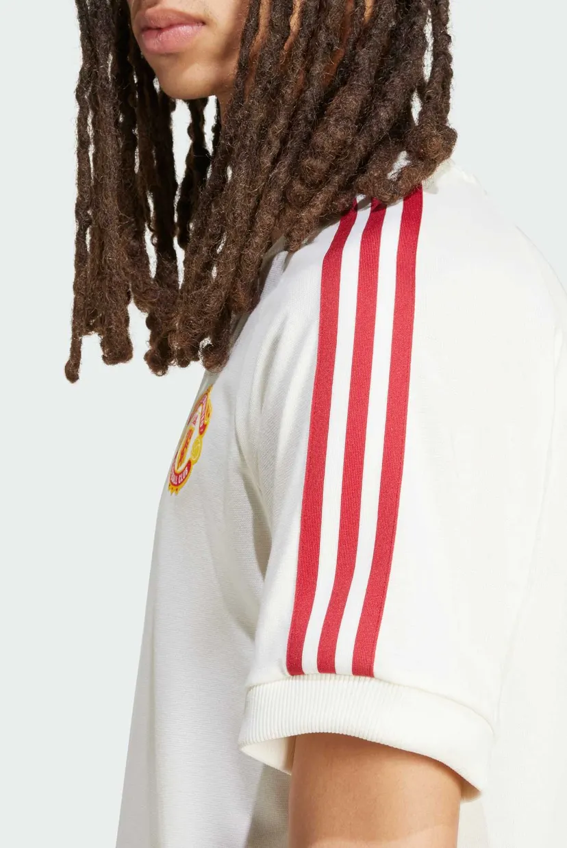 Чоловіча біла футболка Manchester United Adicolor Classics 3-Stripes 5