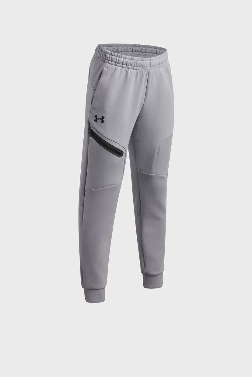 Дитячі сірі спортивні штани UA B Unstoppable Flc Jogger 3