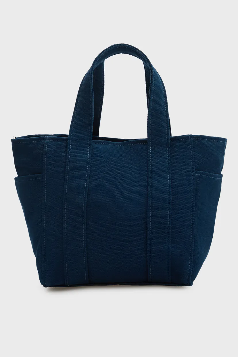 Женская синяя сумка SMALL TOTE 4