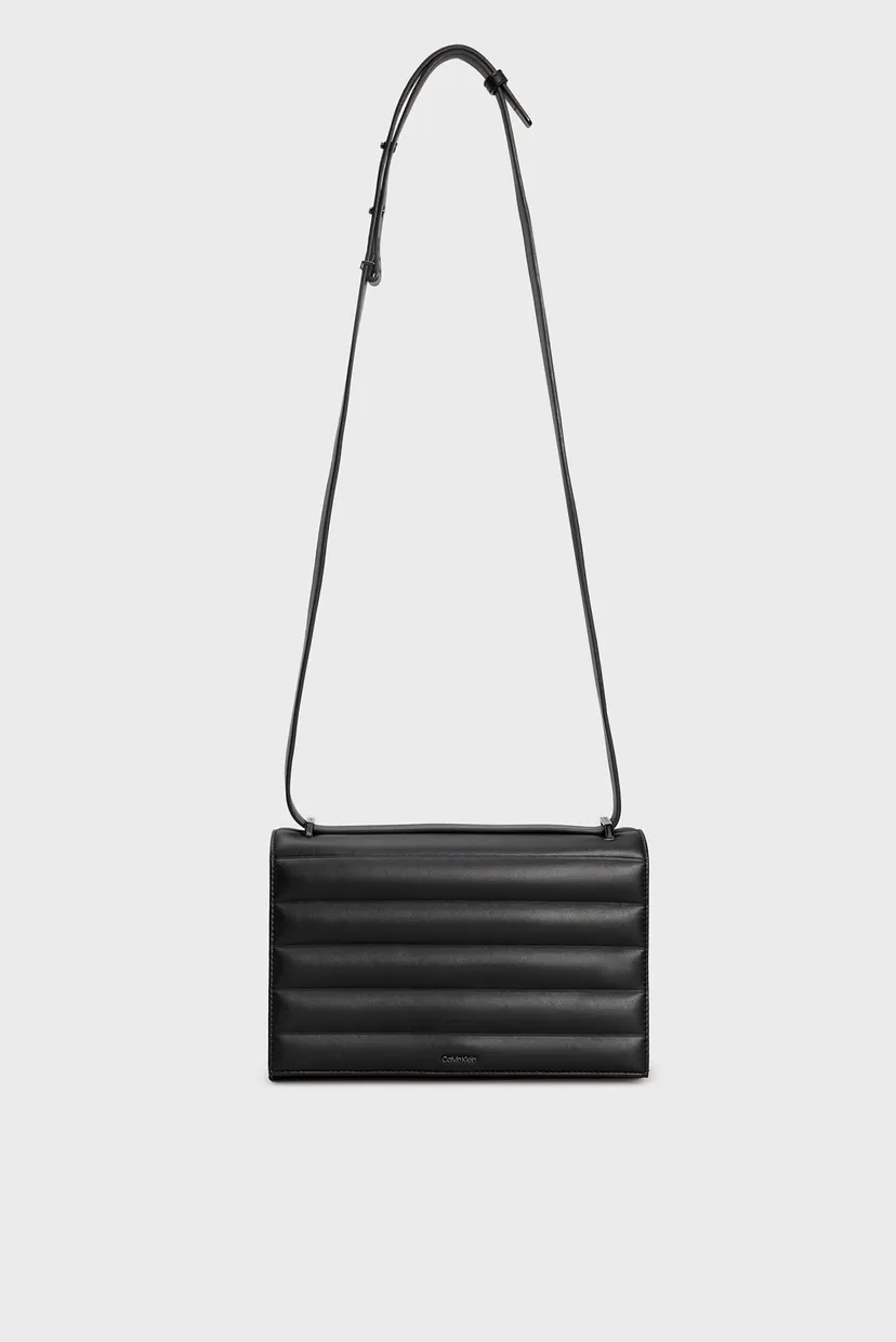 Жіноча чорна сумка LINE QUILT MD CONV SHOULDER 5