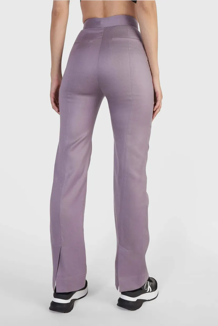 Женские фиолетовые брюки TENCEL SLIM STRAIGHT PANT 3