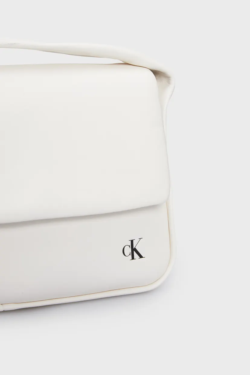 Женская белая сумка BLOCK FLAP SHOULDERBAG25 PU 7