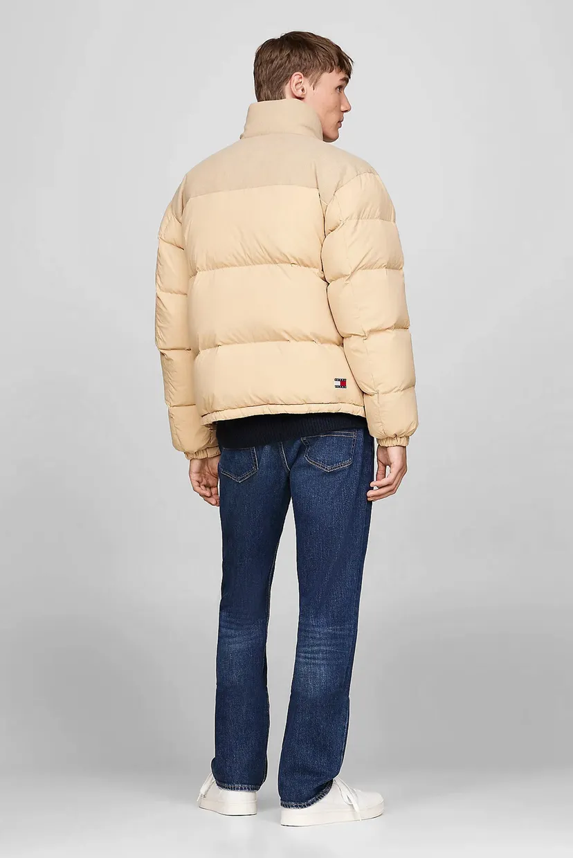 Мужской бежевый пуховик TJM CORD MIX ALASKA PUFFER 3