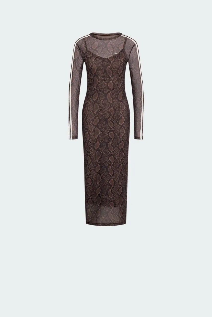 Жіноча коричнева сукня з візерунком SNAKE PRINT MAXI 6