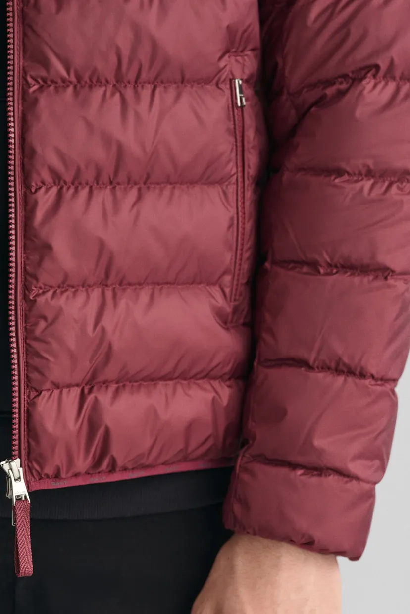 Чоловічий бордовий пуховик LIGHT DOWN JACKET 5