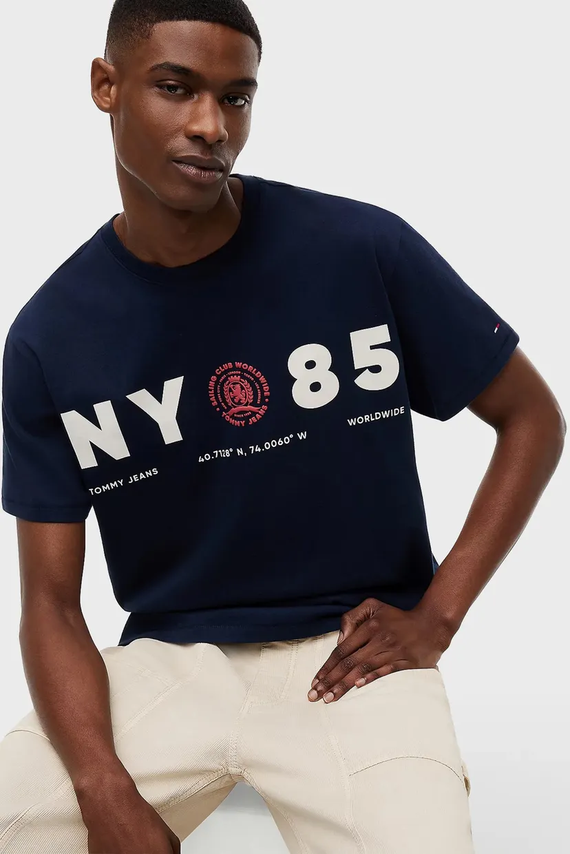 Чоловіча темно-синя футболка RLX CREST 1985 SS TEE 4