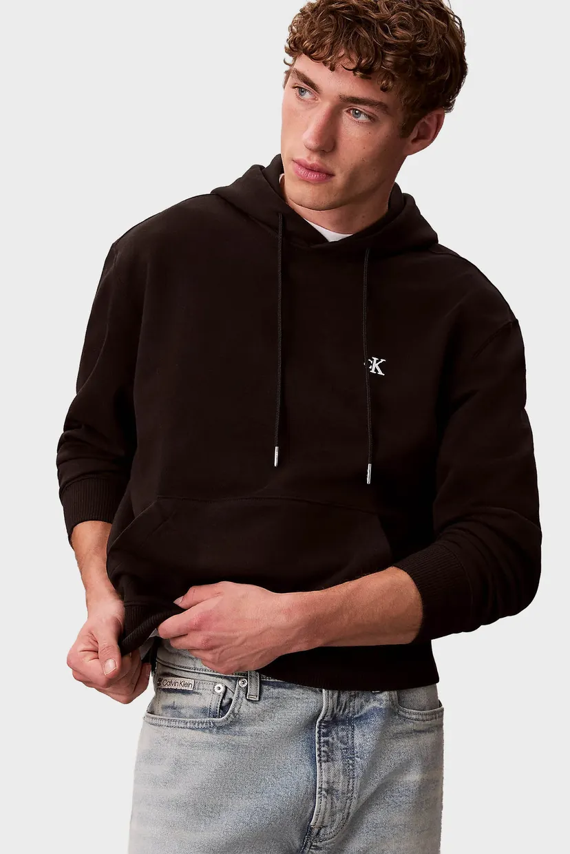 Мужское черное худи 350TERRY MONOGRAM 4