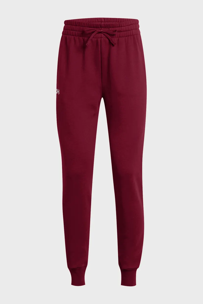 Женские бордовые спортивные брюки UA Rival Fleece Jogger 5