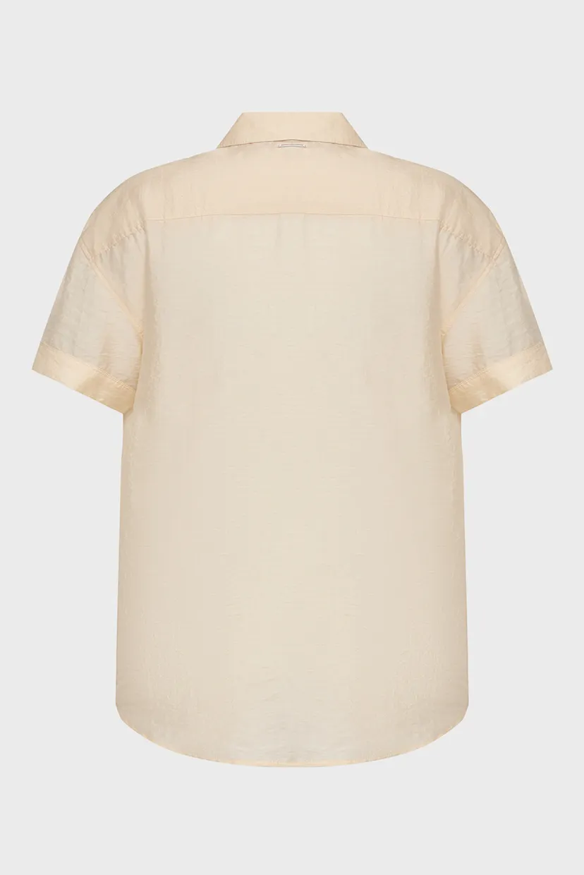 Жіноча бежева сорочка TENCEL RELAXED 7