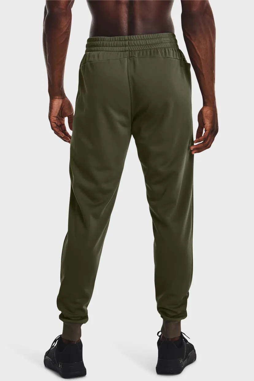 Чоловічі оливкові спортивні штани UA Armour Fleece Joggers 3
