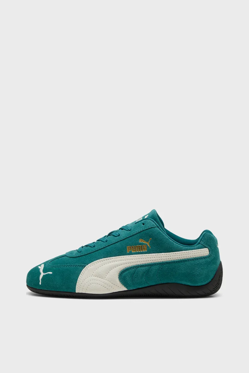 Зеленые замшевые кроссовки Speedcat OG Unisex 4