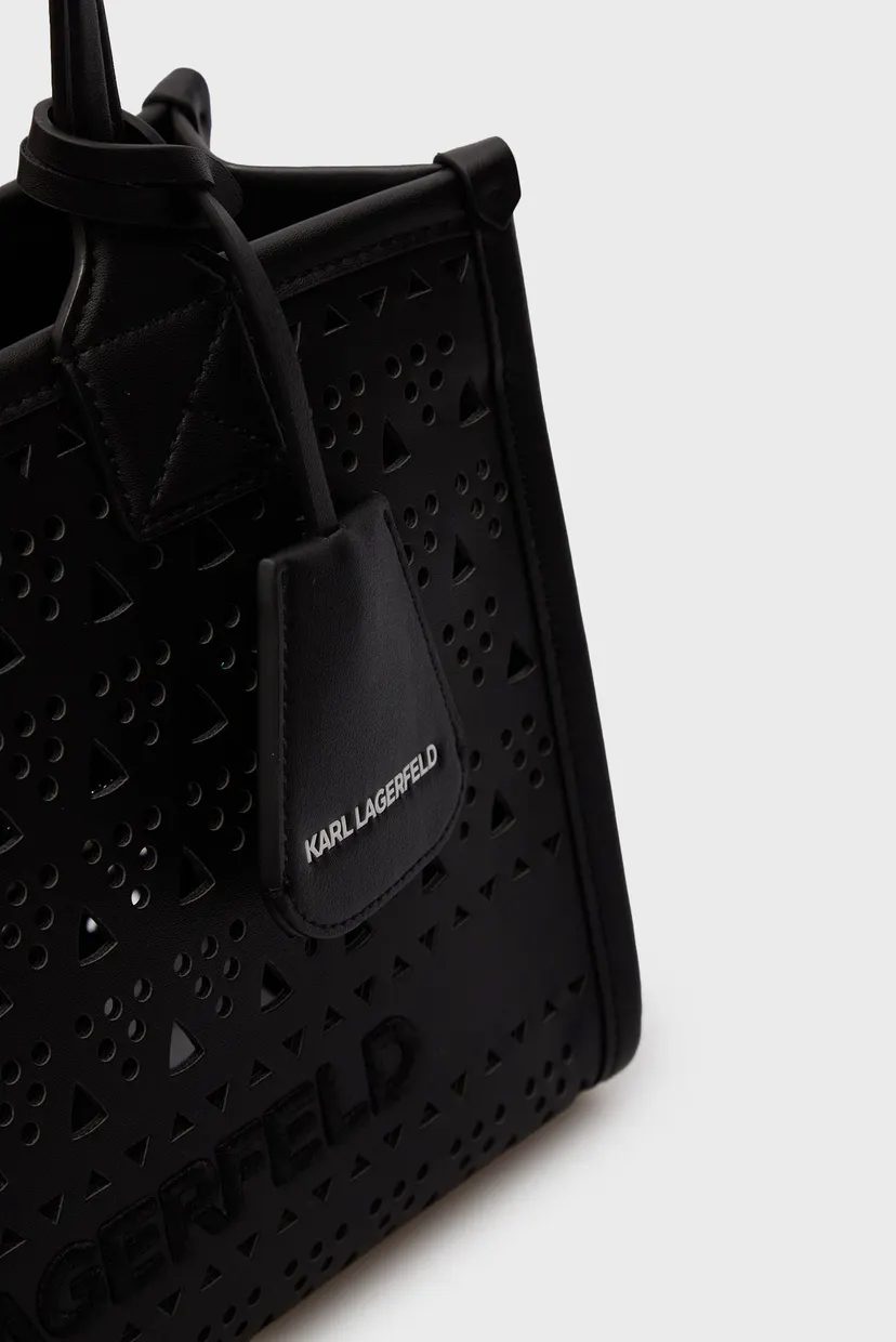 Женская черная сумка K SKUARE MD TOTE PERFORATED 5