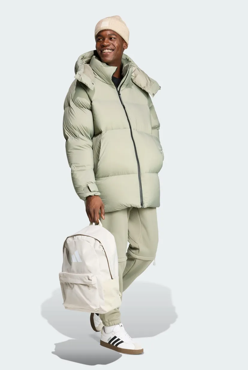 Мужской оливковый пуховик MYSHELTER Climawarm Down adidas JX0552