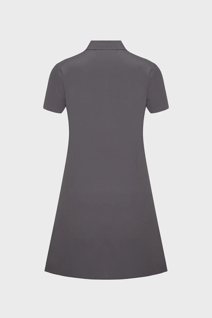 Жіноча темно-синя сукня VISCOSE BUTTON DOWN A-LINE DRESS 7