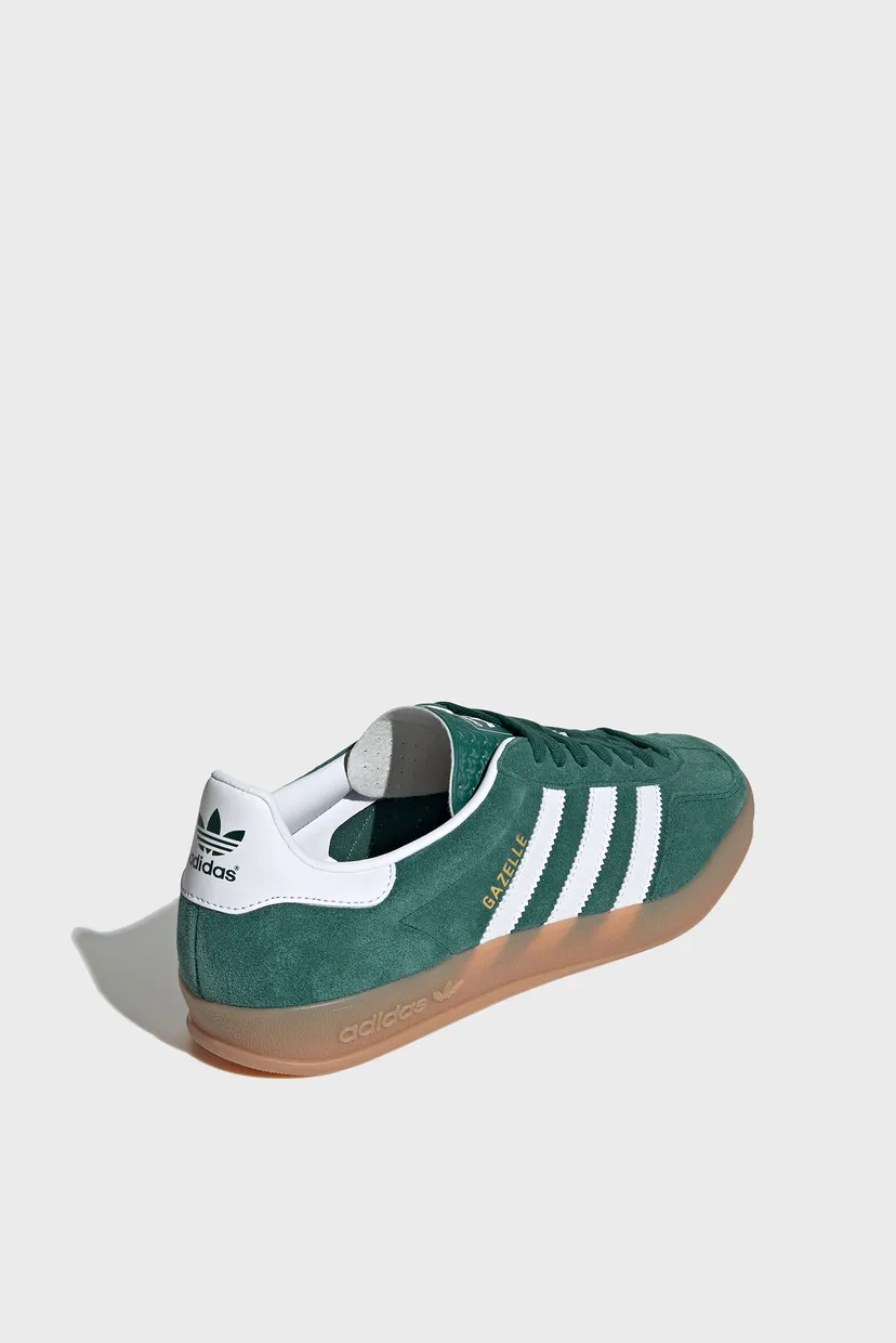 Мужские зеленые замшевые сникерсы Gazelle Indoor 6