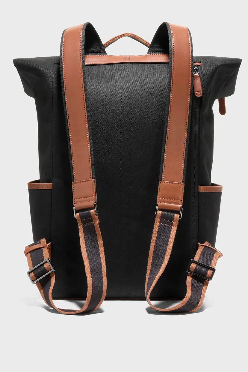 Чоловічий чорний рюкзак Judson Brushed Twill Backpack 3
