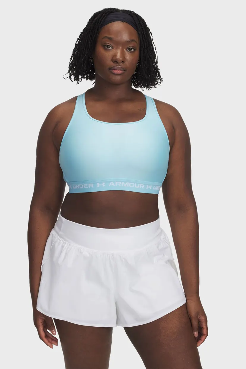 Женский голубой топ Crossback Mid Bra 4