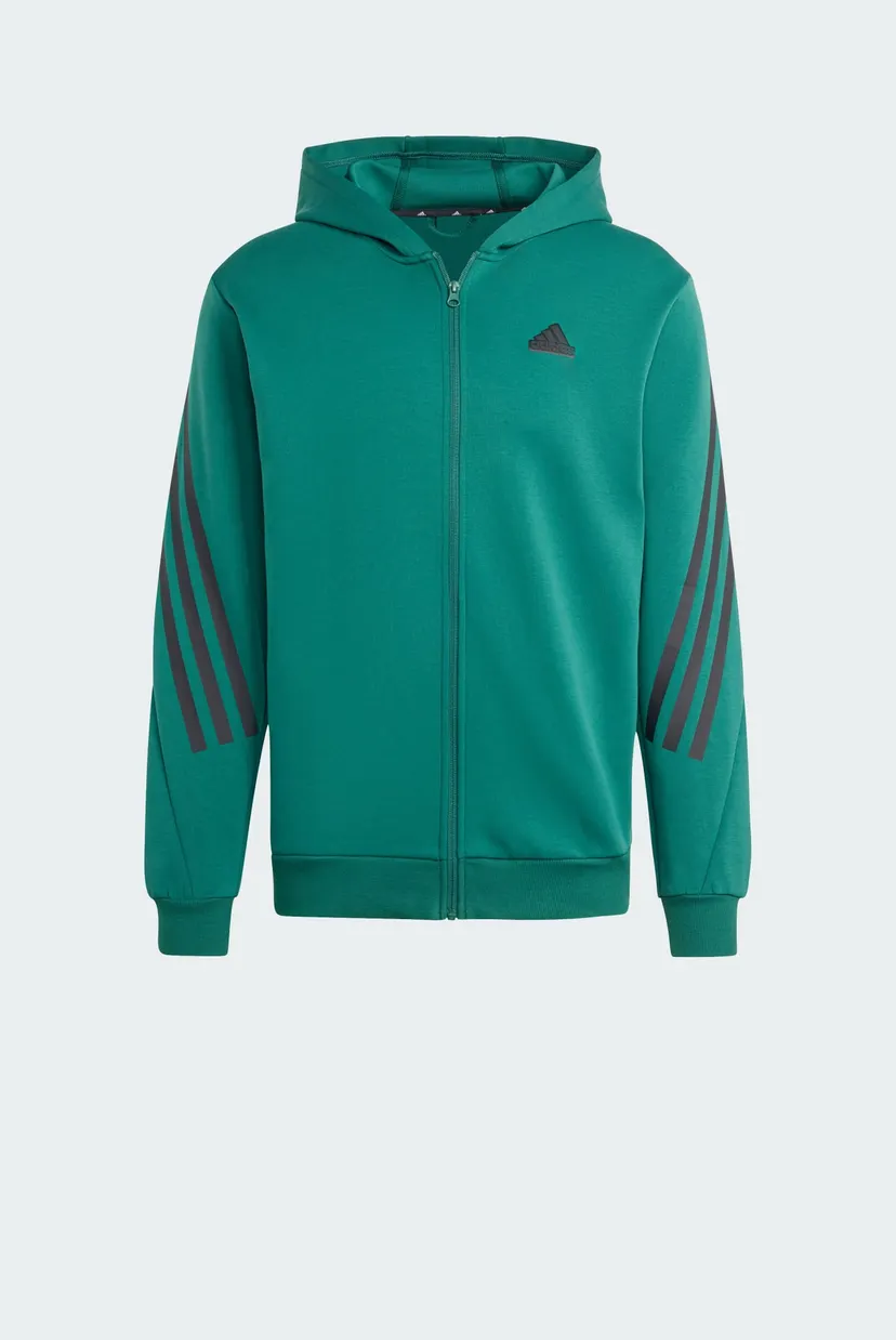 Мужское зеленое худи Future Icons 3-Stripes Full Zip 6