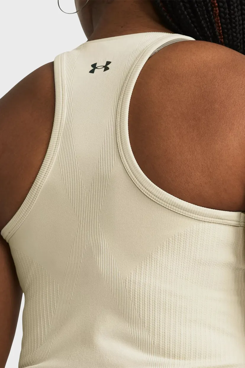 Женская бежевая майка Vanish Elite Seamless Tank 4
