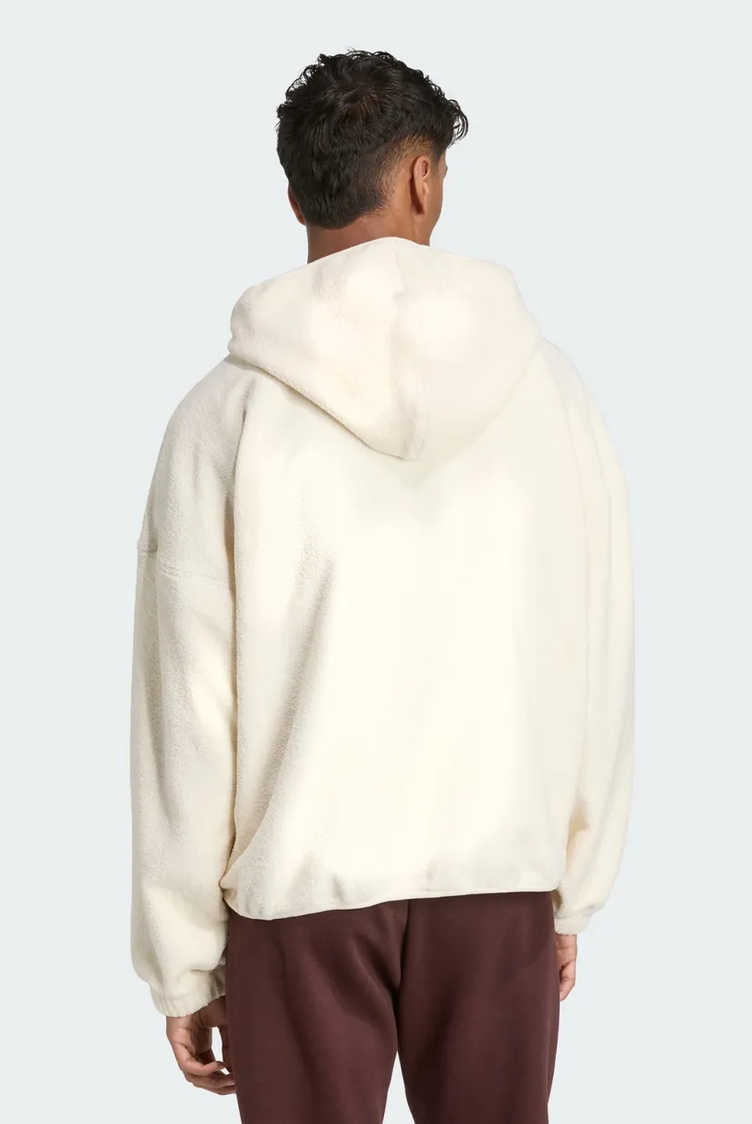 Мужское белое худи Future Icons Small Logo Low Pile Fleece Full-Zip 3