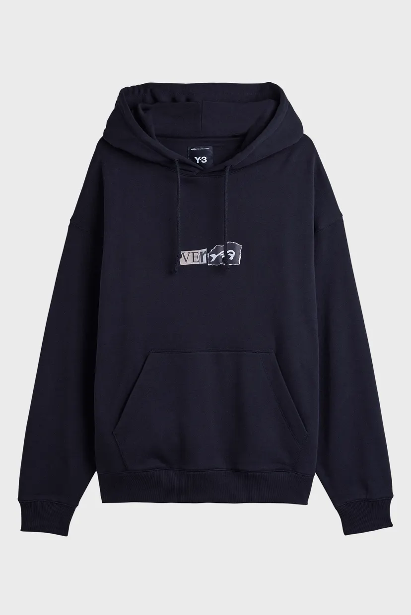Чорне худі Y-3 BRUSHED TERRY GFX (унісекс) 7