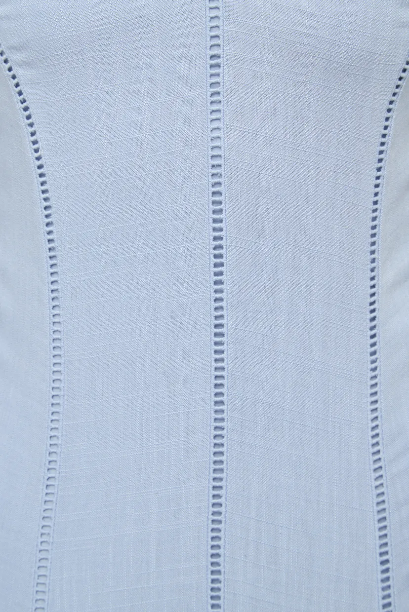 Жіночий блакитний сарафан EMBROIDERY DETAIL 3