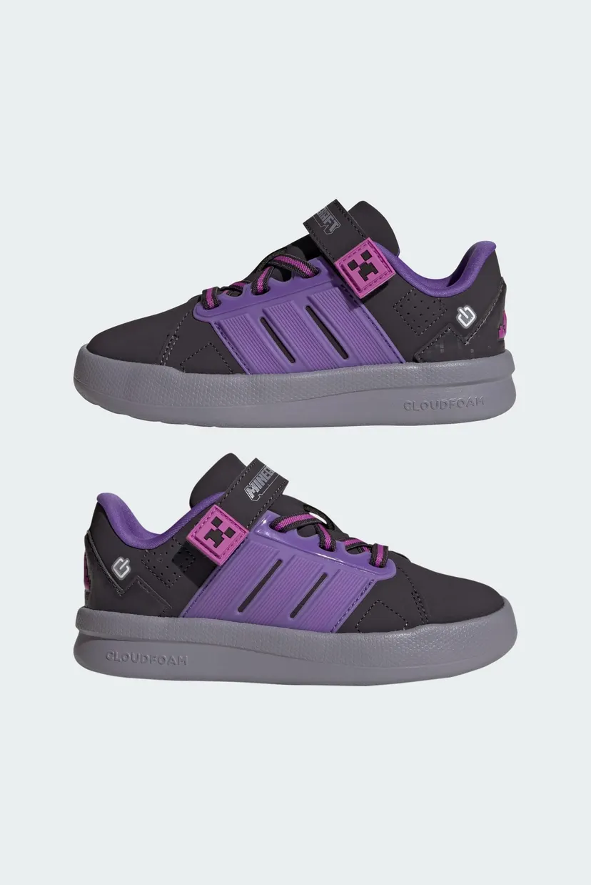 Детские черные кроссовки ADIDAS MINECRAFT LIGHTORAMA COURT CHILDREN 7