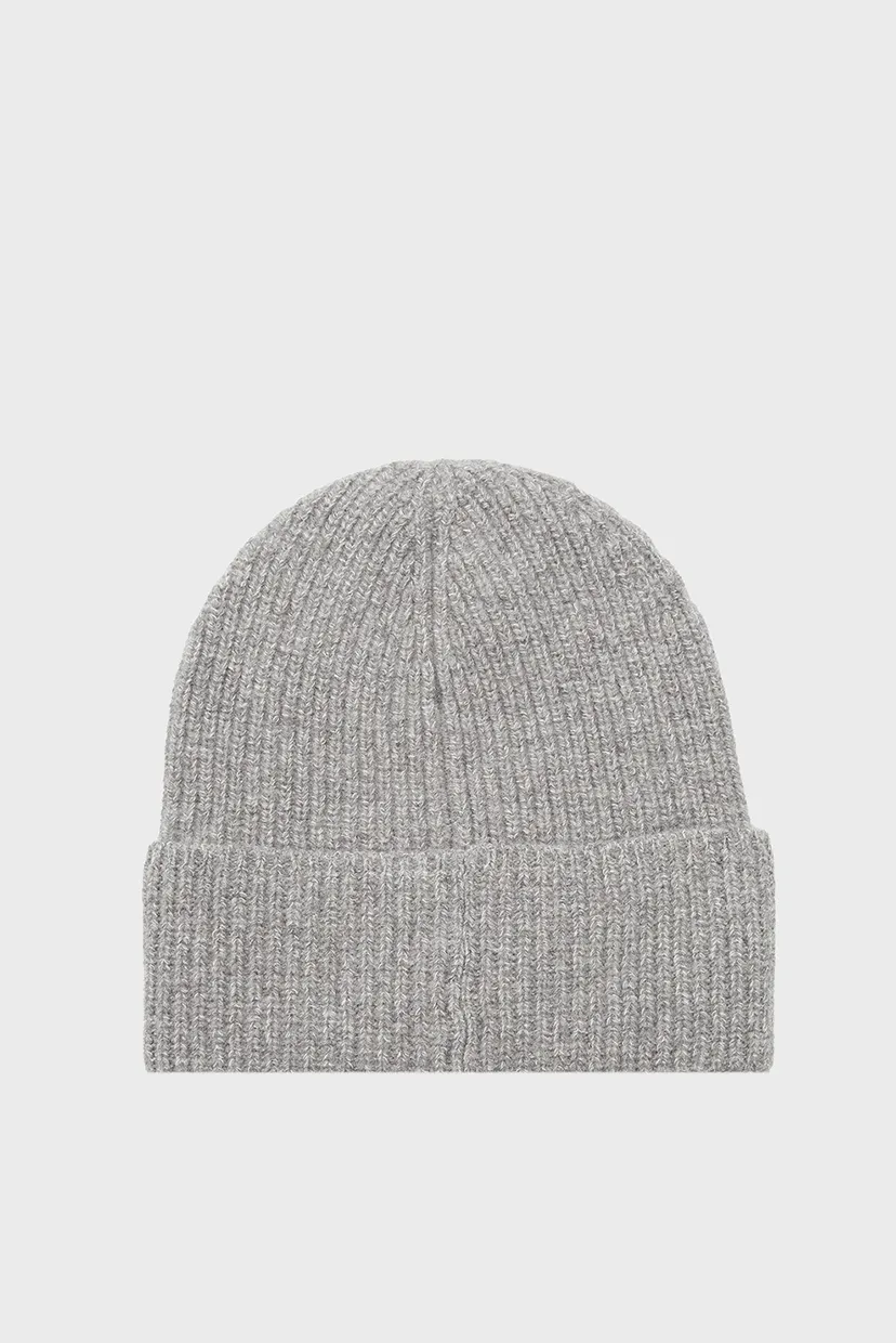 Чоловіча сіра вовняна шапка DADDY WOOL BEANIE 3