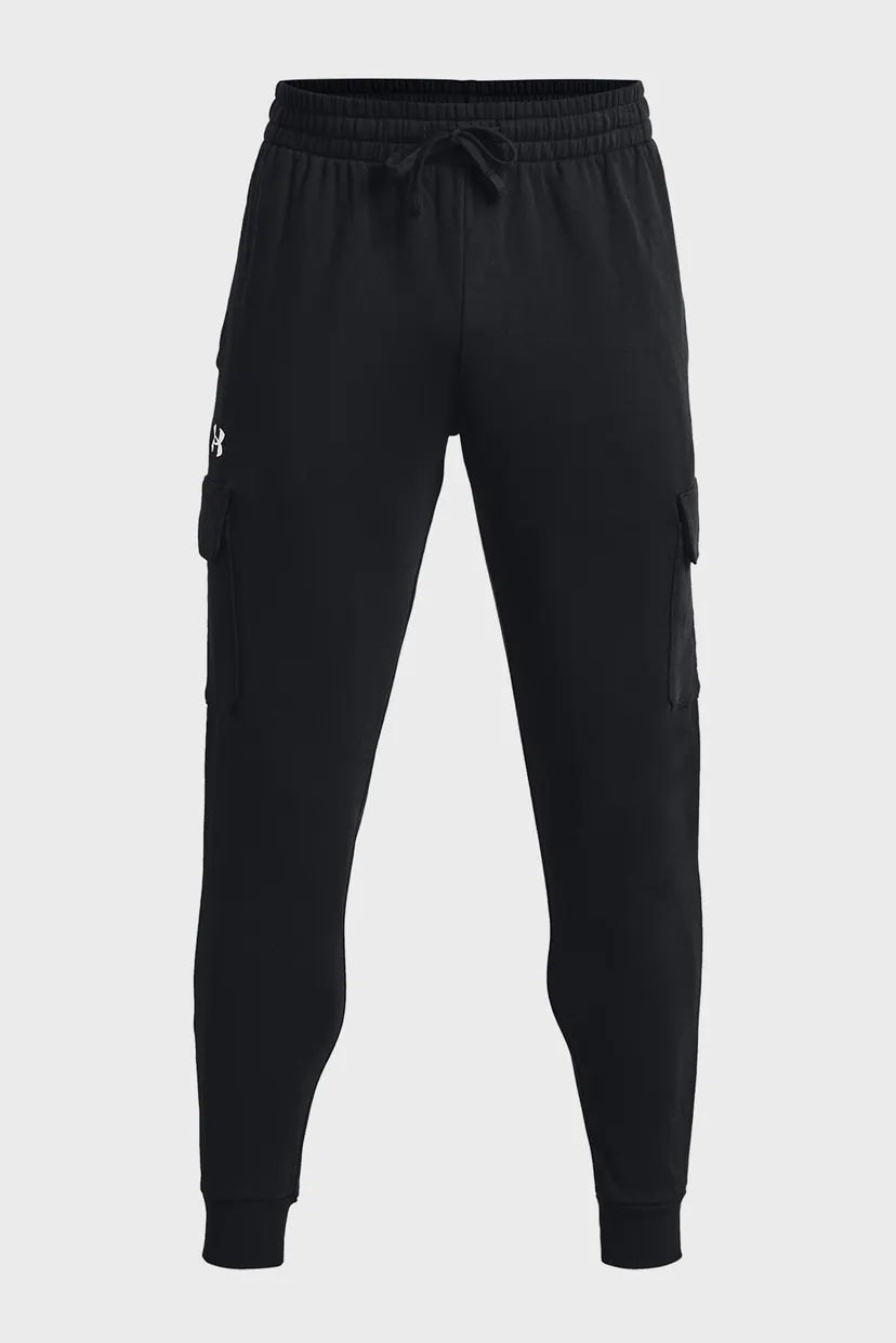 Мужские черные спортивные брюки UA Rival Fleece Cargo Jogger 5