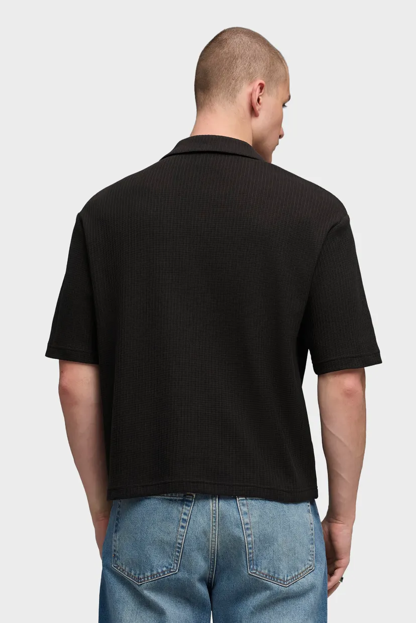 Мужская черная рубашка Wardrobe Essentials Boxy Shirt Men 3