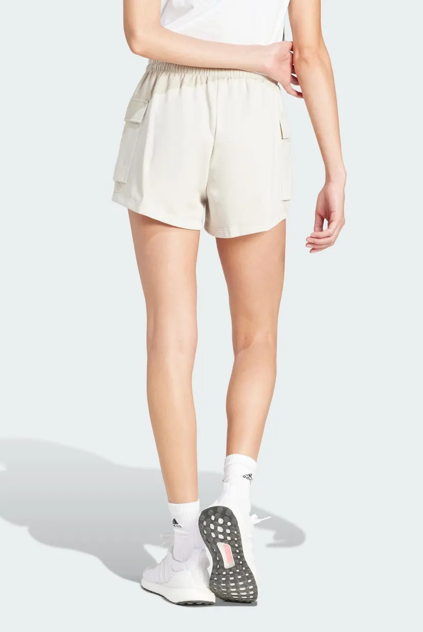 Жіночі бежеві шорти Essentials Small Logo French Terry Cargo 3