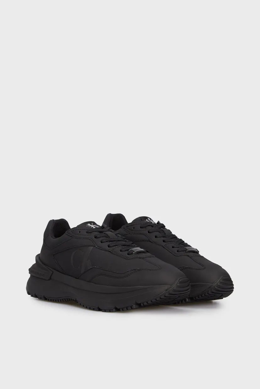 Мужские черные кожаные кроссовки CHUNKY RUNNER LOW LACE IN 3