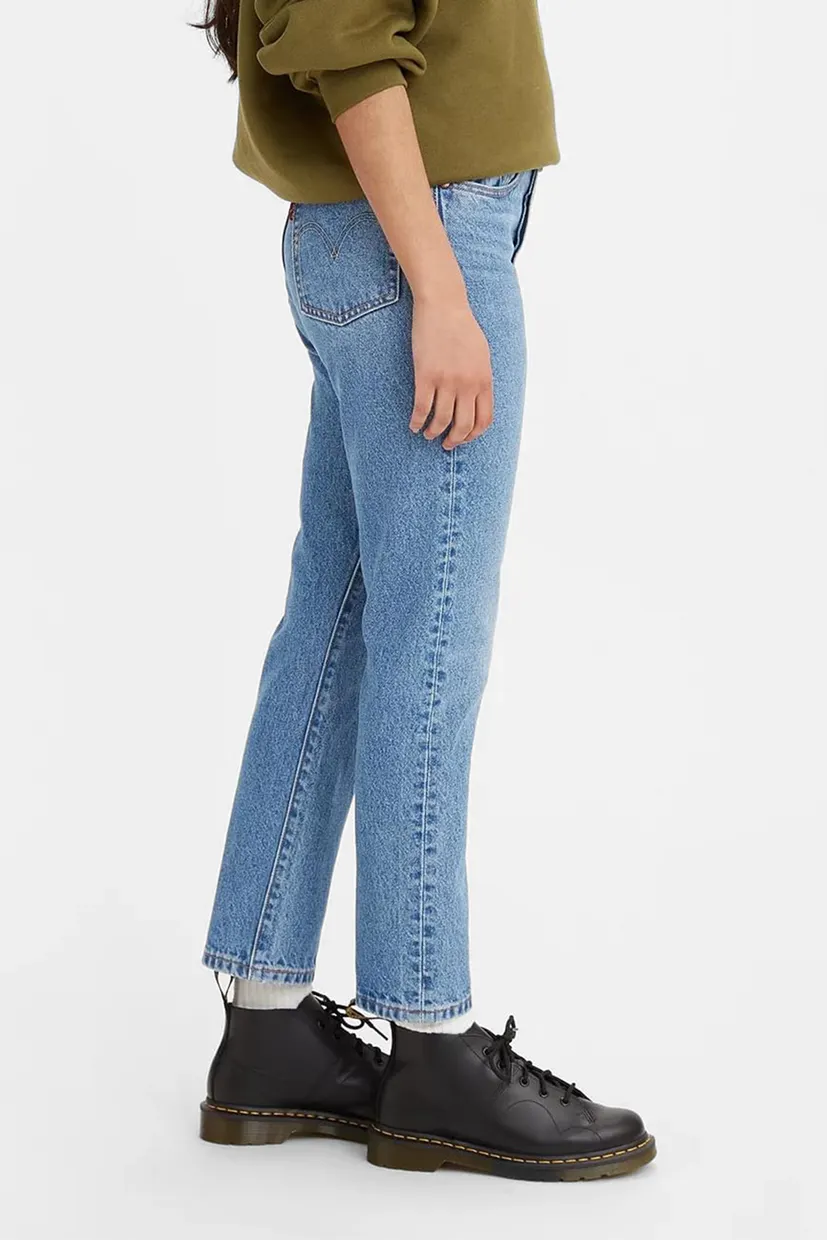 Женские голубые джинсы 501® Straight Crop 3