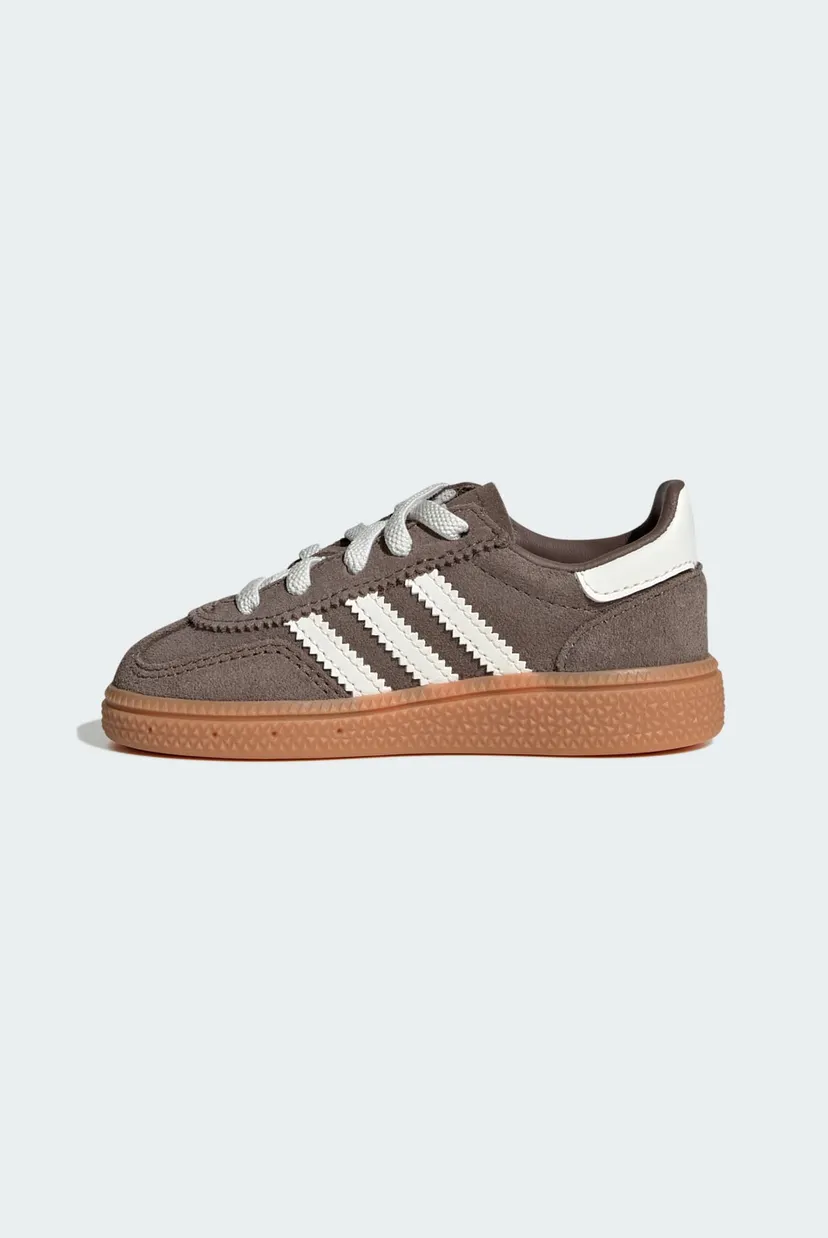 Дитячі коричневі замшеві снікерси Handball Spezial Comfort Closure Elastic Lace Kids 4