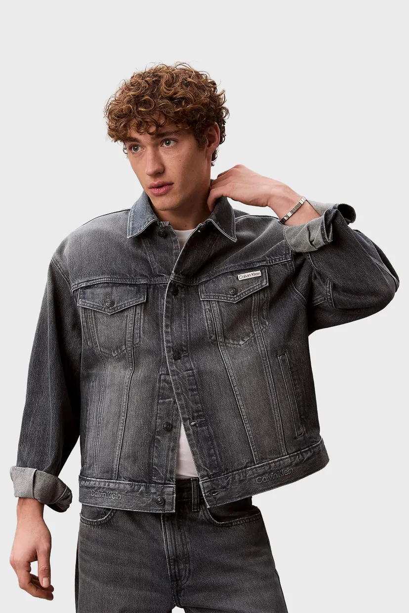 Мужская синяя джинсовая куртка STONE TRUCKER 5