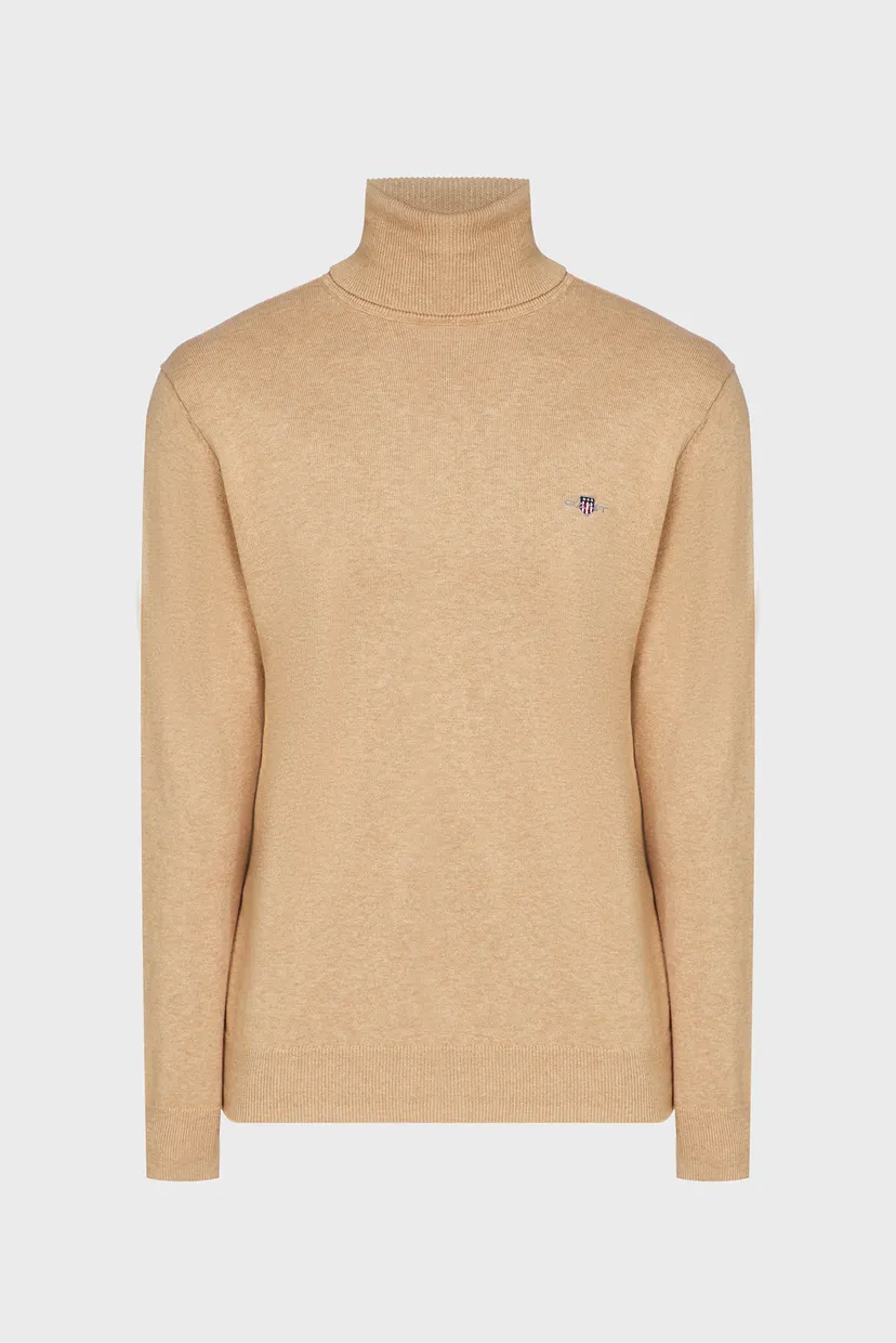 Чоловічий бежевий гольф CLASSIC COTTON ROLLERNECK 6