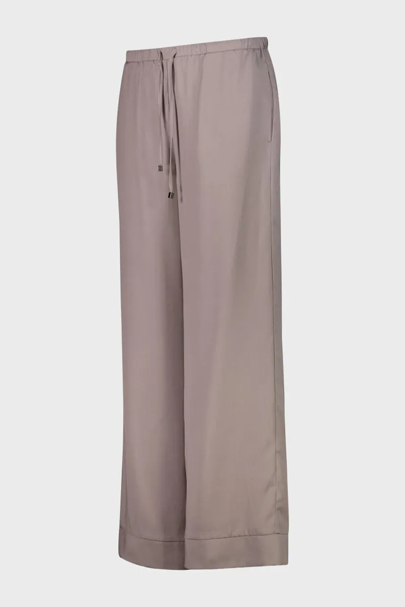 Жіночі коричневі брюки TENCEL LONG 4