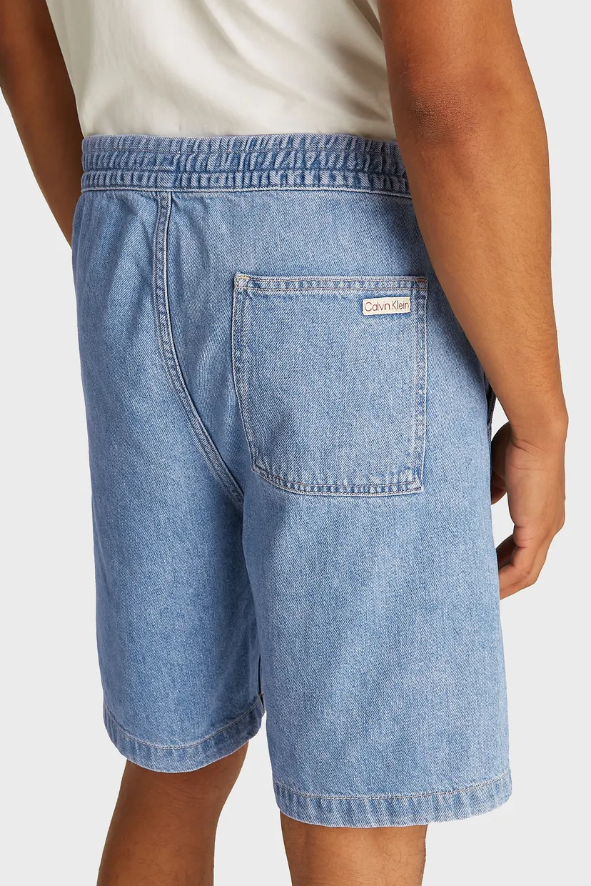 Чоловічі блакитні джинсові шорти PULL ON RELAXED 4