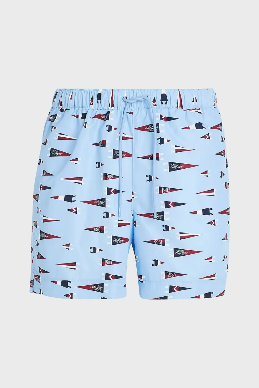 Чоловічі блакитні плавальні шорти з візерунком MEDIUM DRAWSTRING PRINT 4