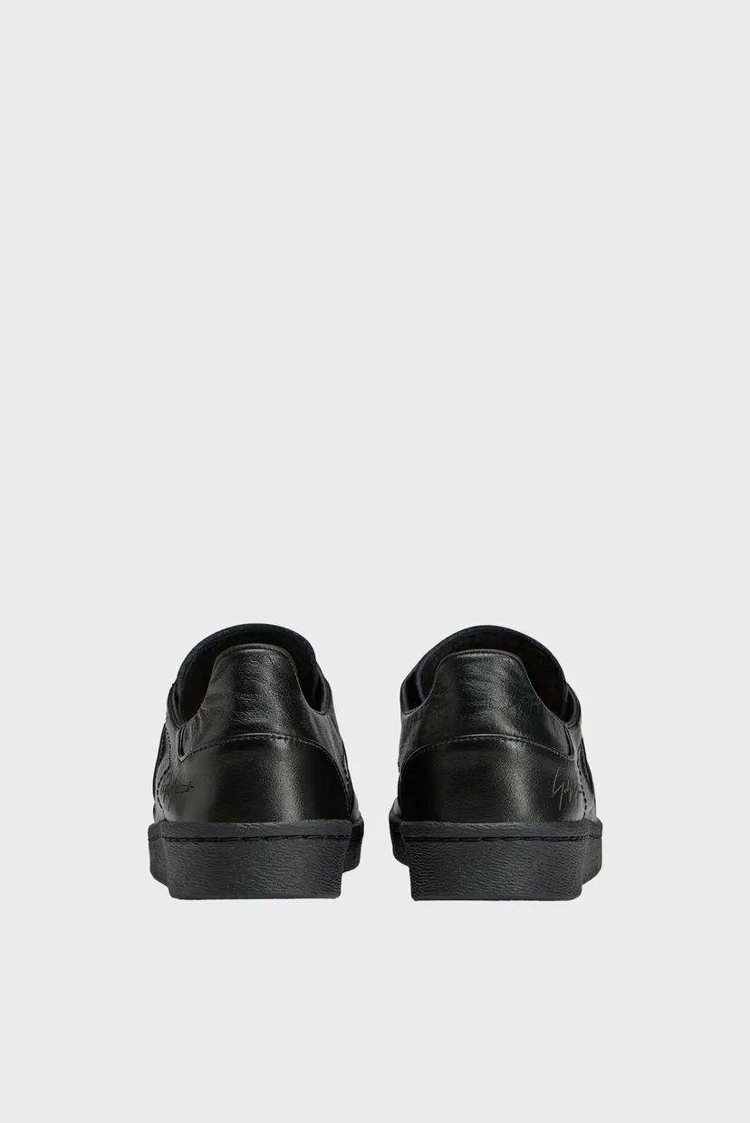 Чорні шкіряні снікерси Y-3 Superstar 5