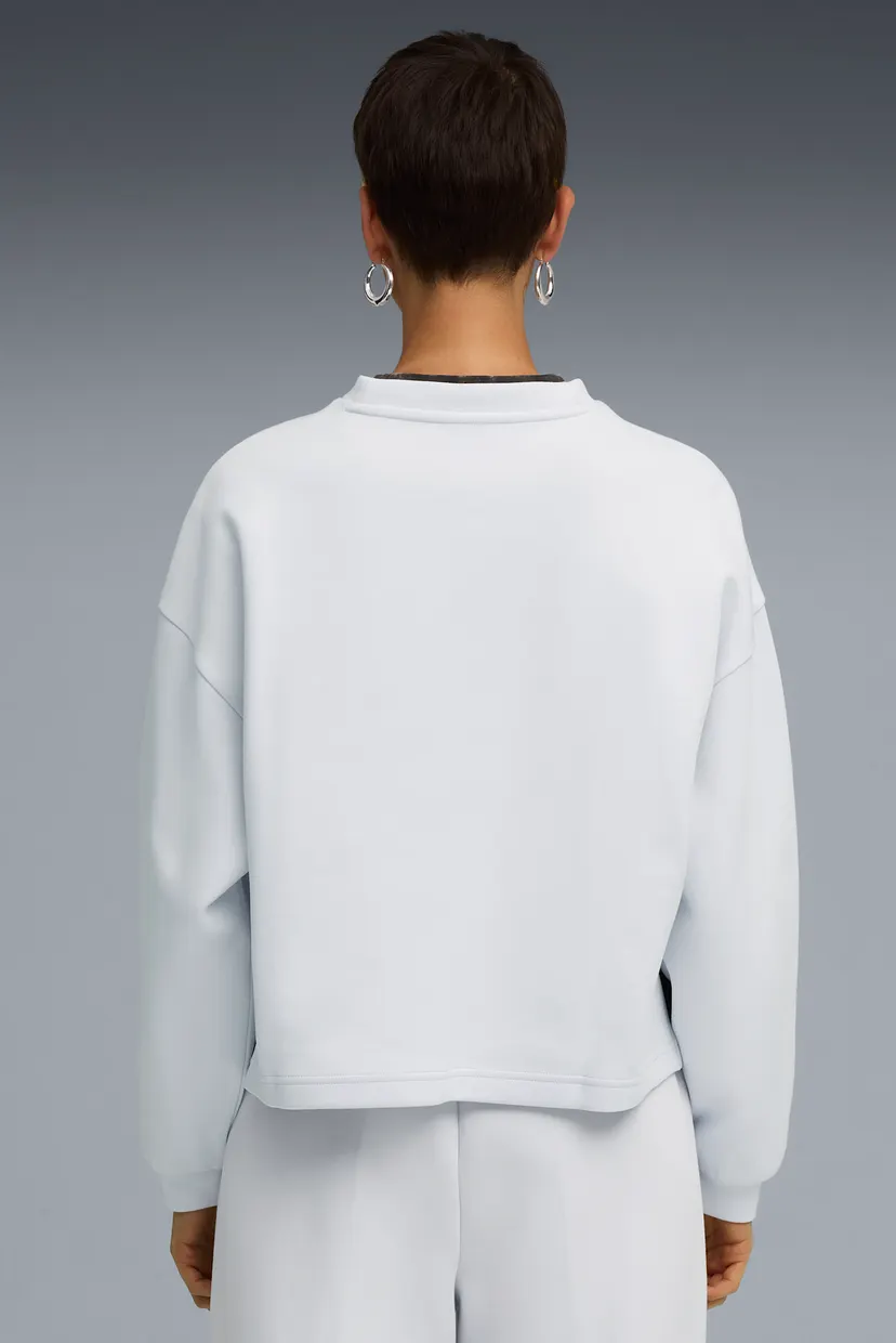 Жіночий білий світшот Wardrobe Essentials Oversized Crew Women 3