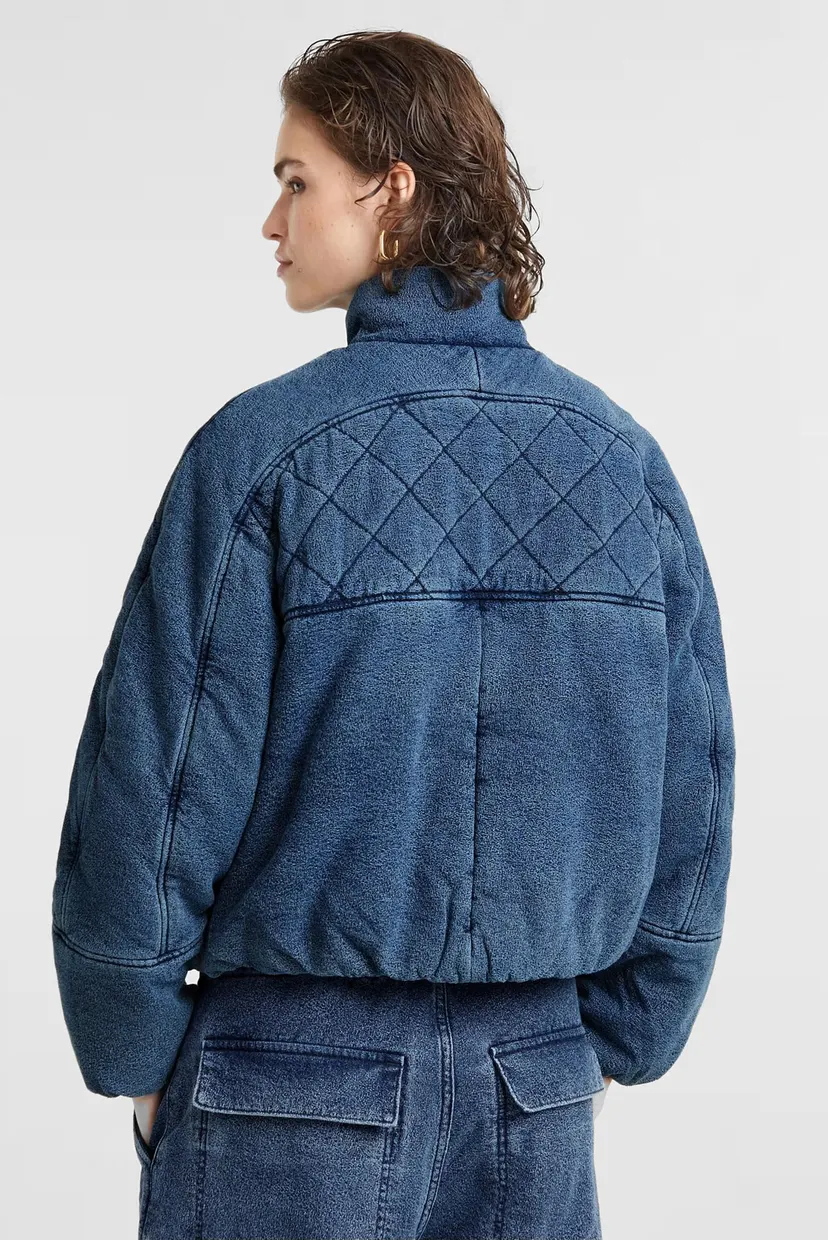 Женская синяя куртка Padded Cocoon bomber wmn 3