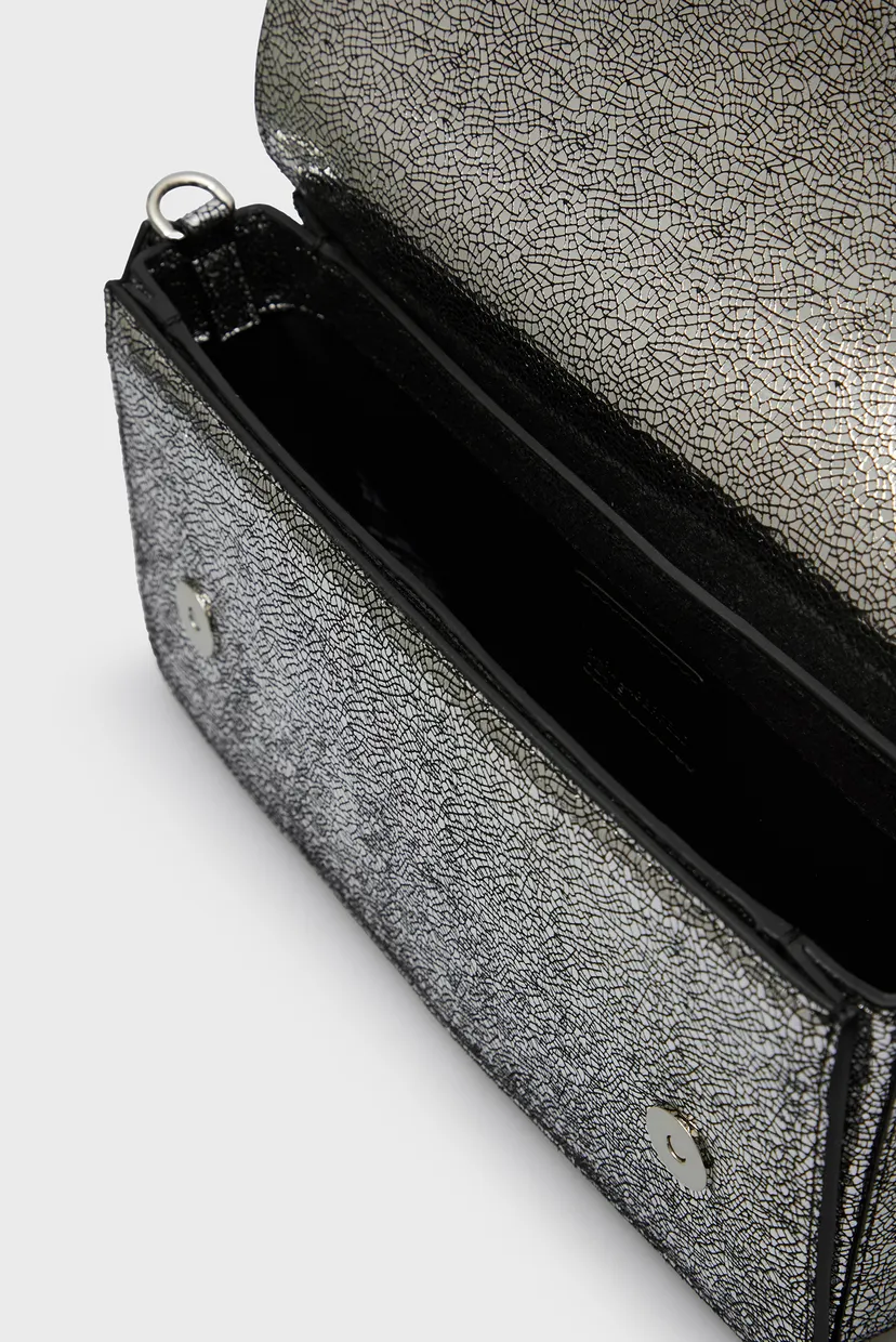 Жіноча срібляста сумка essential logo crossbody 5