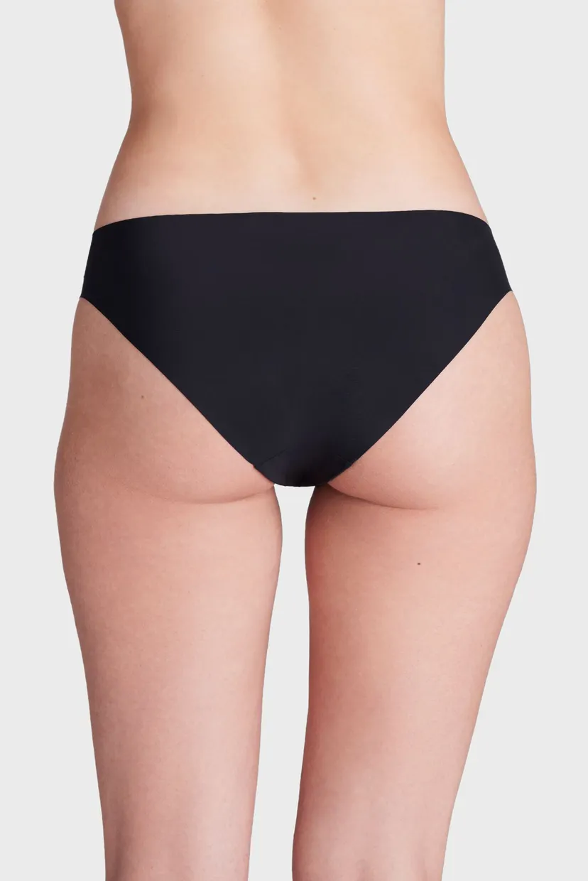 Женские черные трусики (3 шт) UA PURE STRETCH NO SHOW BIKINI-SOLID 3PK 3