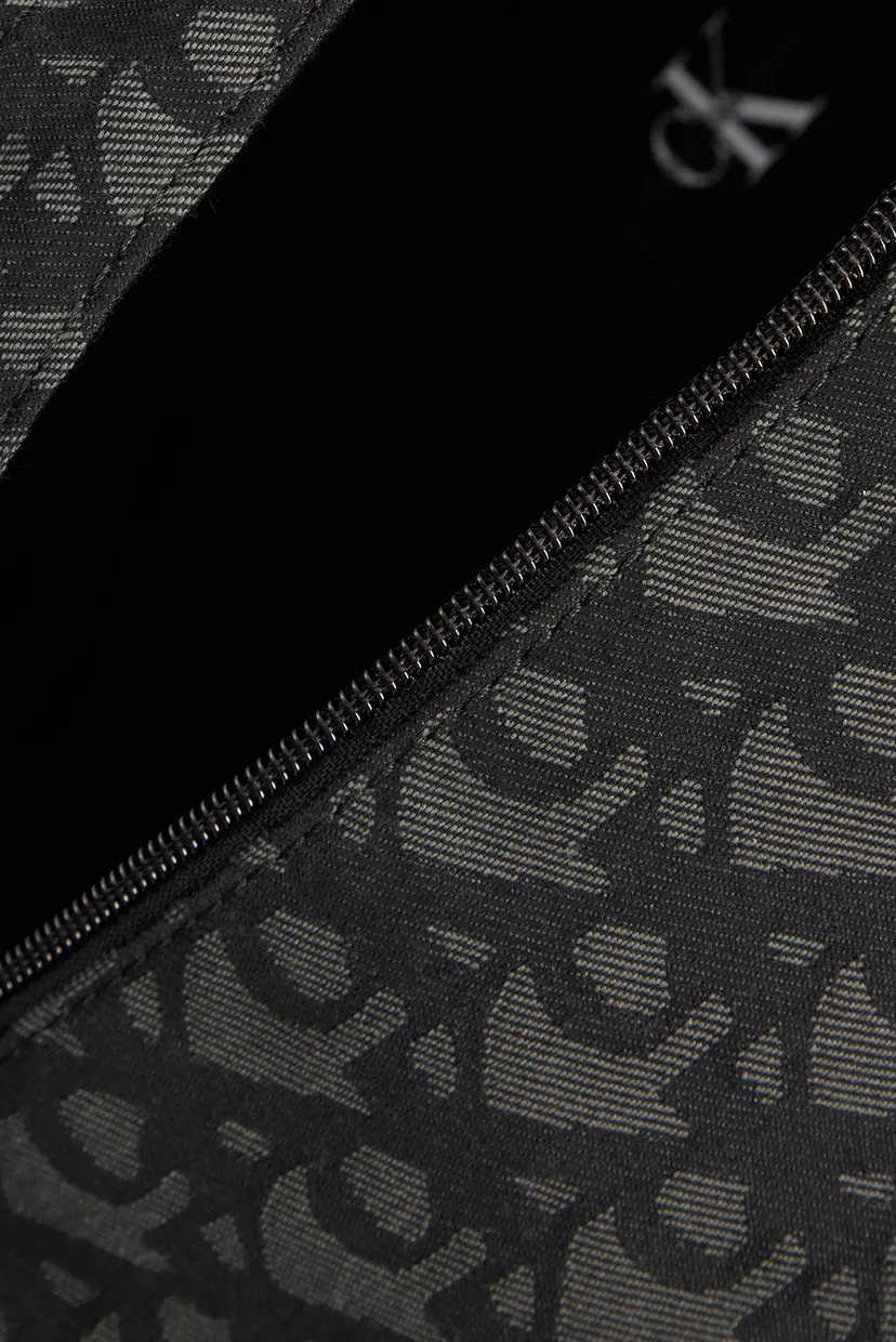 Чоловіча чорна поясна сумка з візерунком SLOUCHED OVERSIZED WAISTBAG 5
