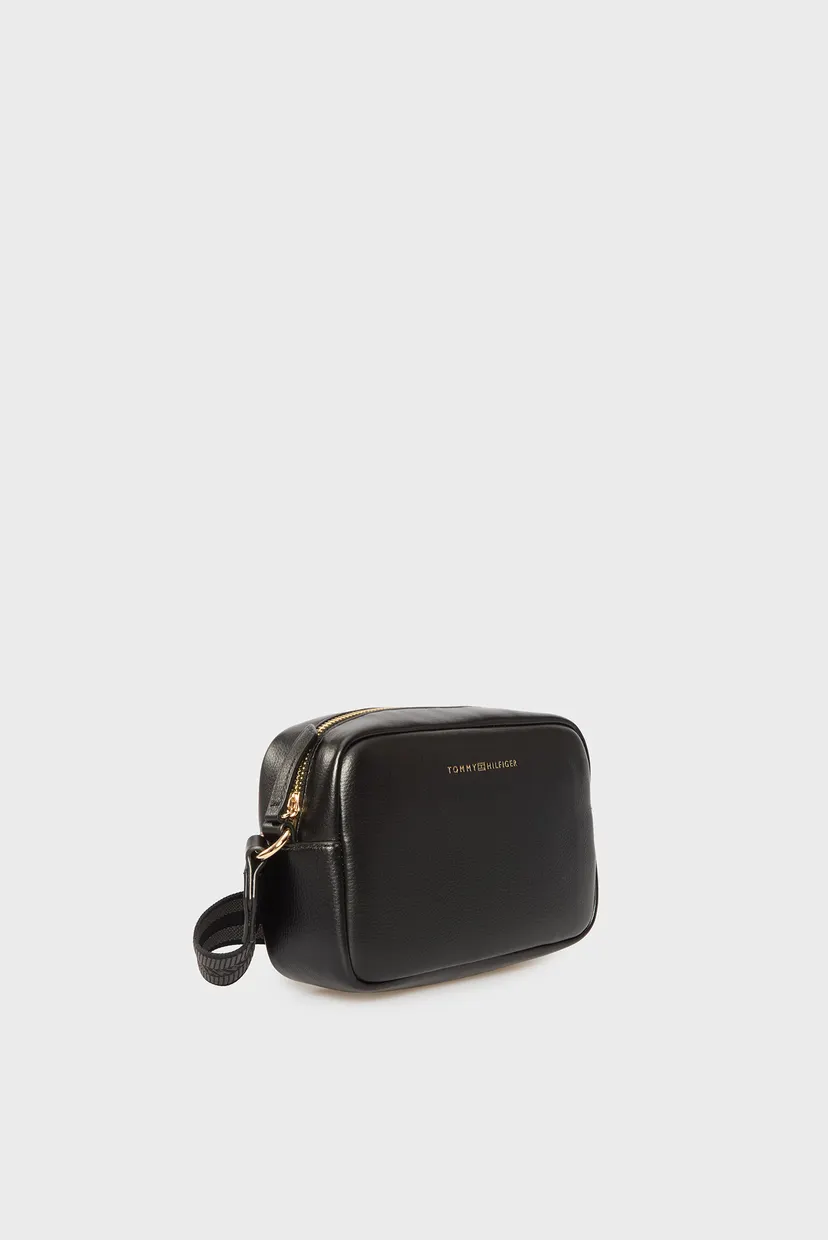 Женская черная сумка TH LOGOTAPE CAMERA BAG 3