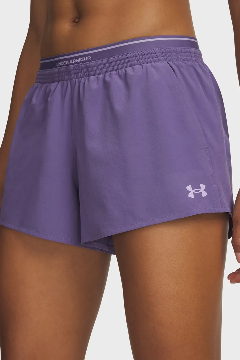 Жіночі фіолетові шорти UA Vanish Woven 3in Shorts 4