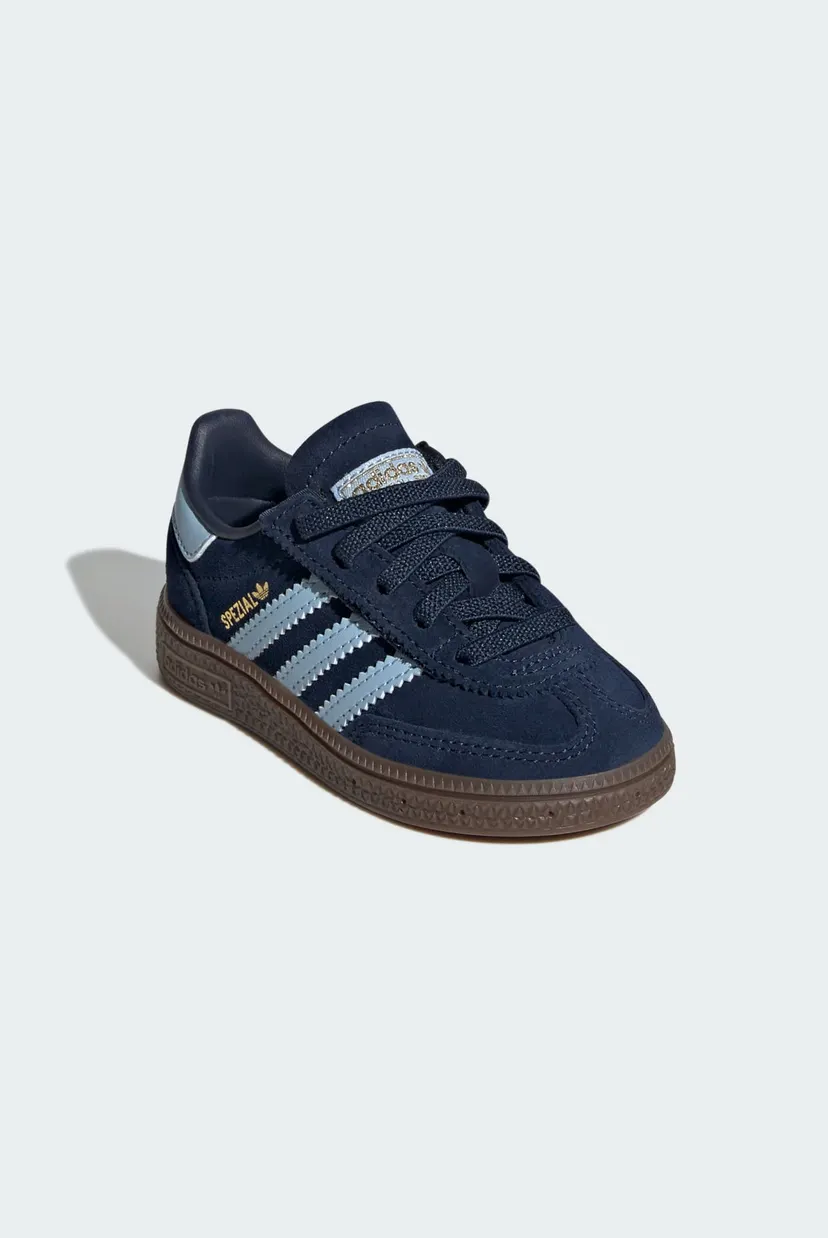 Детские темно-синие замшевые сникерсы Handball Spezial Comfort Closure Elastic Lace Kids 4